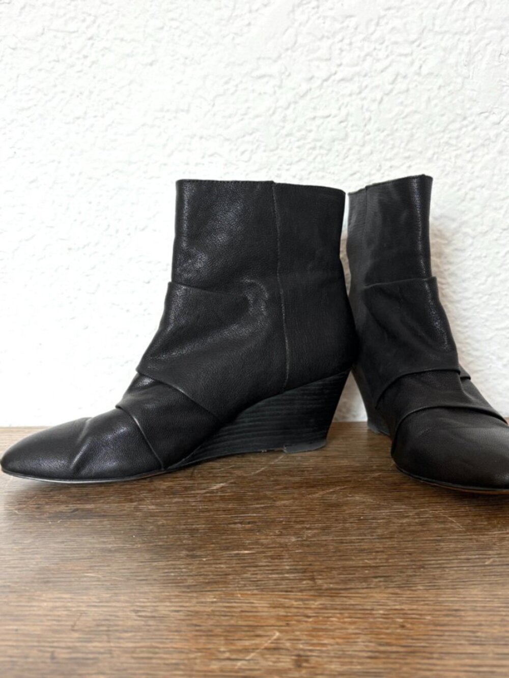 Nine West Black Leather Booties